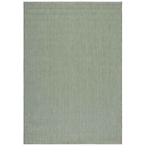 Ebern Designs Kalandra Dark Green/Beige Indoor/Outdoor Rug Wayfair